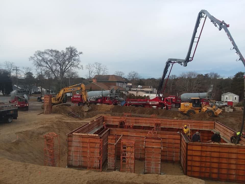 D.P. Fuccillo concrete pumping on Cape Cod